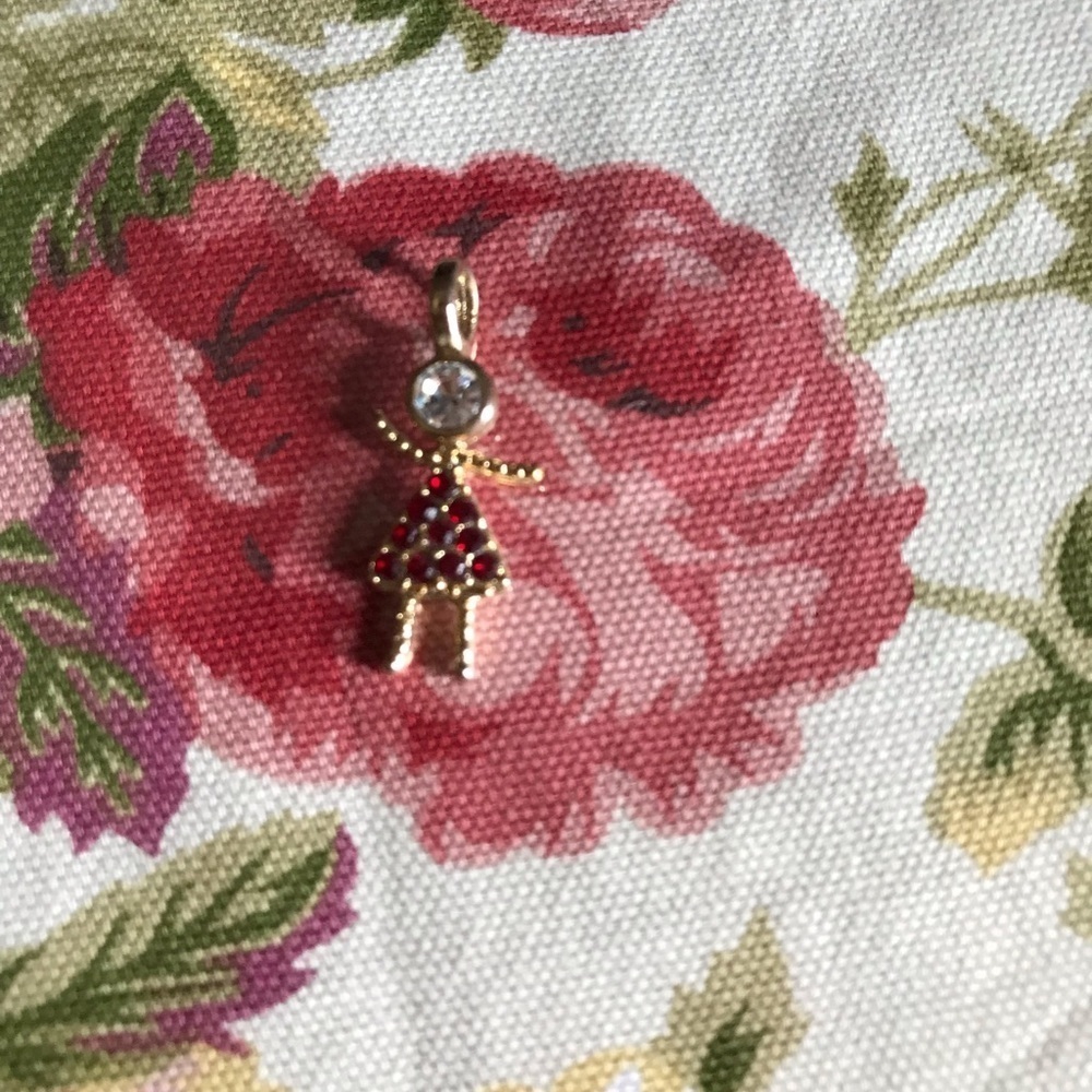 Girl figure charm for necklace